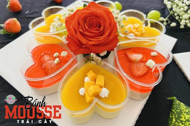 Công Thức Học Làm Bánh Mousse Chanh Dây, Dâu Tây, Xoài Đẹp Mắt Hấp Dẫn Mở Quán Kinh Doanh PVN748