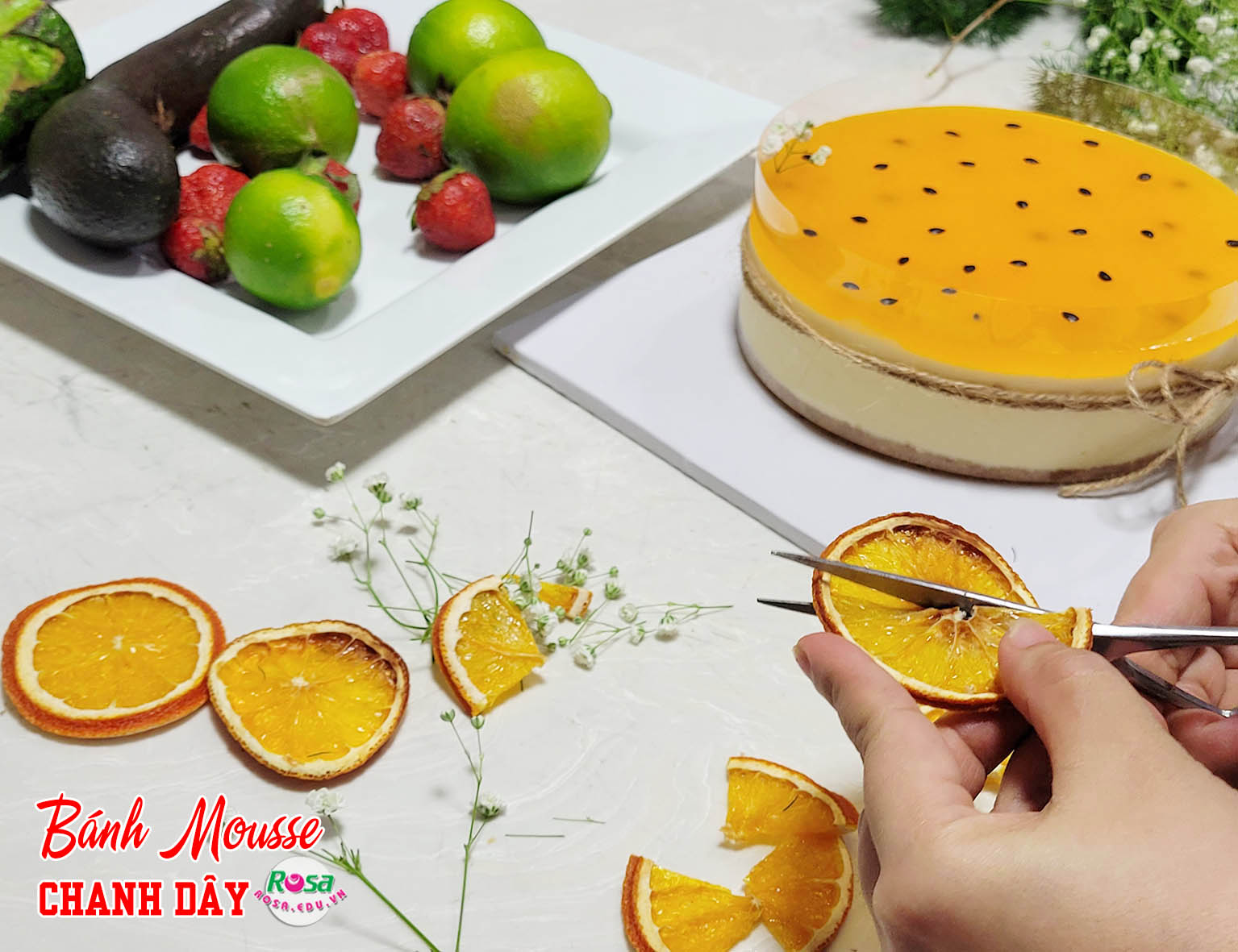 Chuyên đề Học Làm Bánh Mousse Chanh Dây, Dâu Tây, Xoài Đẹp Mắt Hấp Dẫn Mở Quán Kinh Doanh PVN745