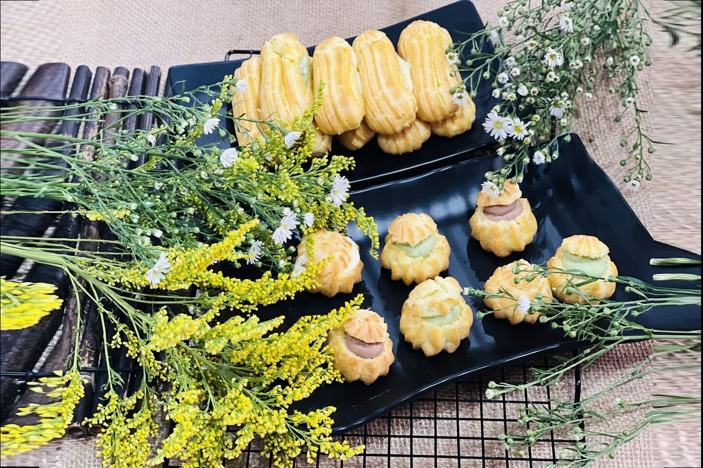 Workshop Học Làm Bánh Su Kem ( Nhân Trà Xanh, Phô Mai, Chocolate) PVN772