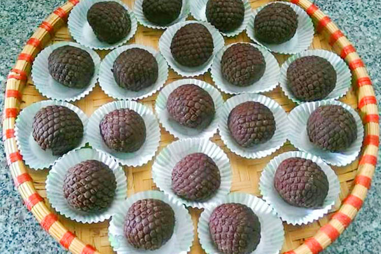 Chuyên đề học làm BÁNH TRÁI VẢI (Lychee Fruit Shaped Cakes) - Món bánh kết duyên phu thê PVN1151