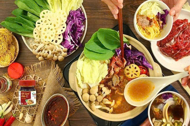 Workshop Học Làm Bò Cuốn Lá Lốt Nướng Than Hồng + Lẩu Bò Sate PVN1047