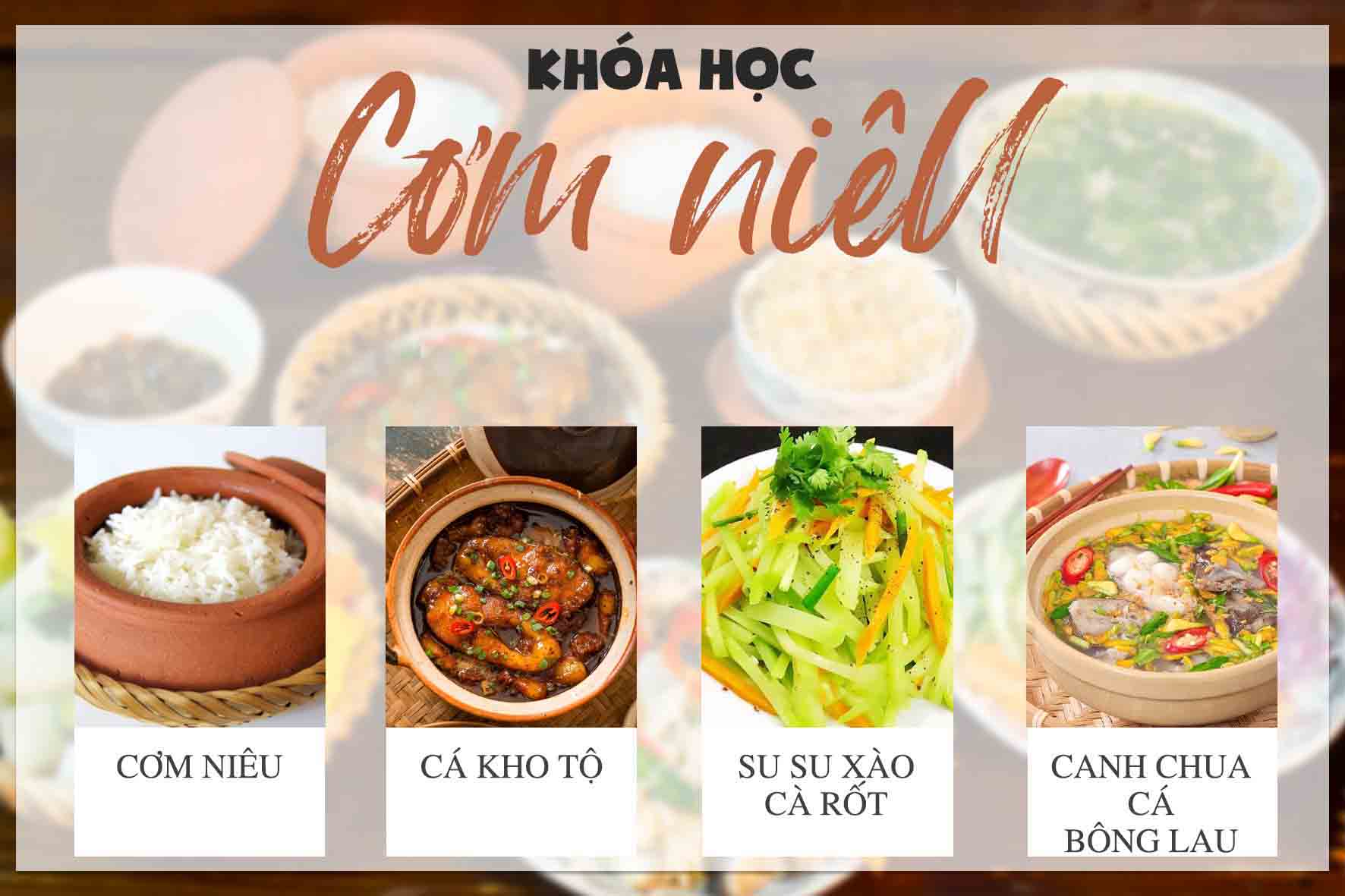 Nghiệp Vụ Bếp Cơm Niêu, Gia Đình, Văn Phòng (8 Buổi - 32 Giờ)