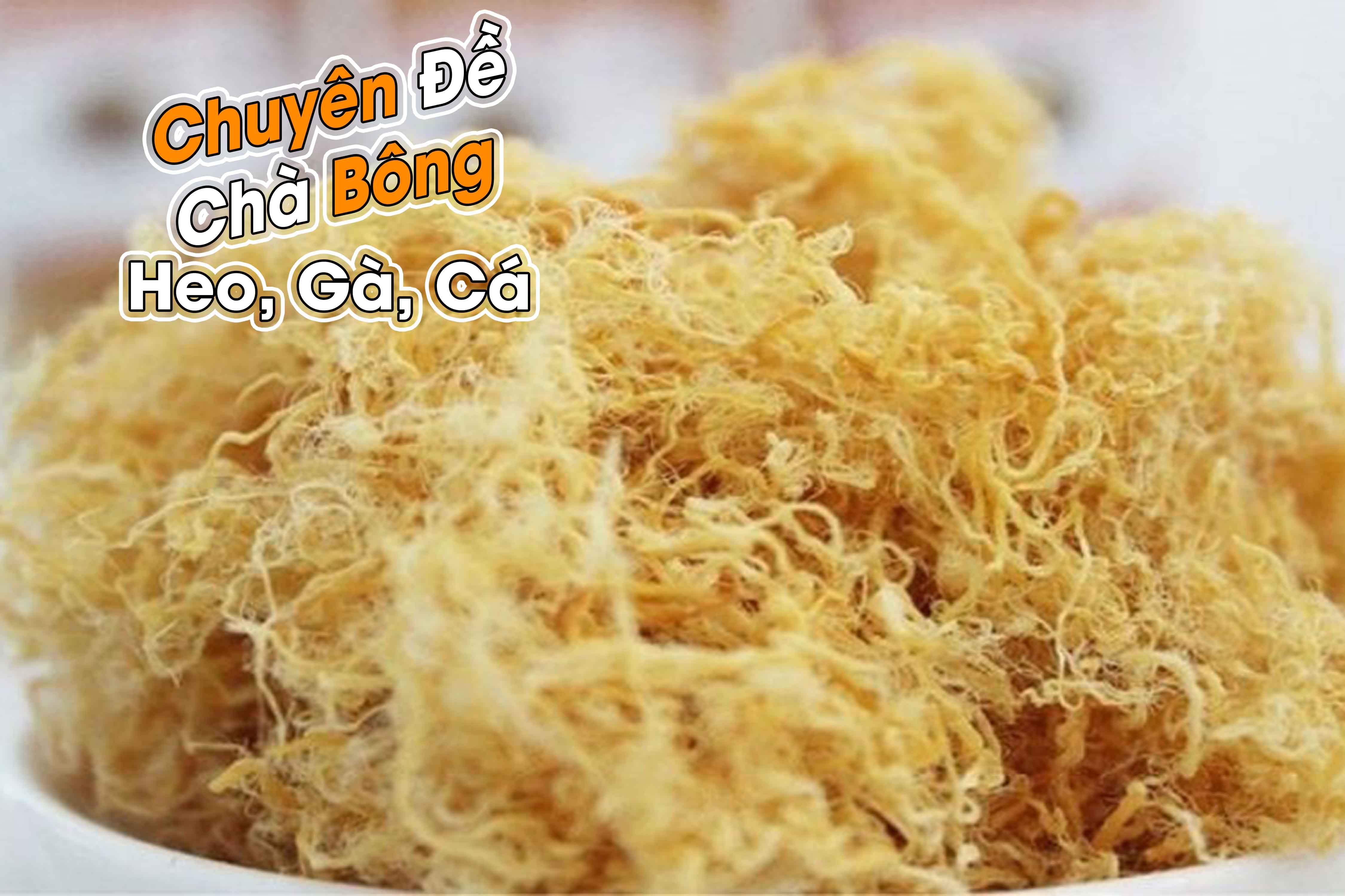 Chuyên đề học làm Chà bông (Ruốc): Chà bông heo cổ điển, chà bông cay Đài Loan... Kinh Doanh PVN634