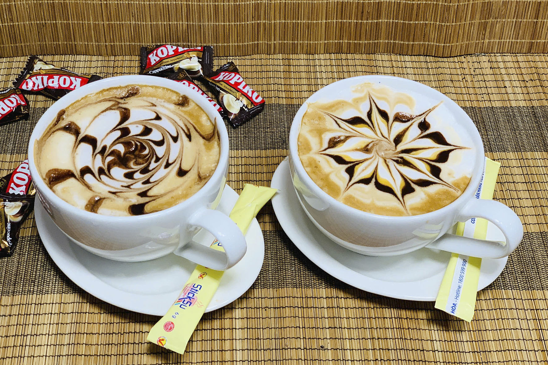 Workshop Học Kỹ Thuật Tạo Bọt Sữa, Tạo Hình Vẽ Bằng Socola, Caramel, Rắc Cacao Tạo Hình PVN1289