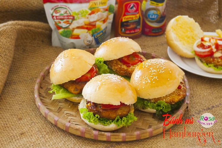 Video Online Học Làm Nhân Bánh mì Hamburger Mở Quán Kinh Doanh PVN340