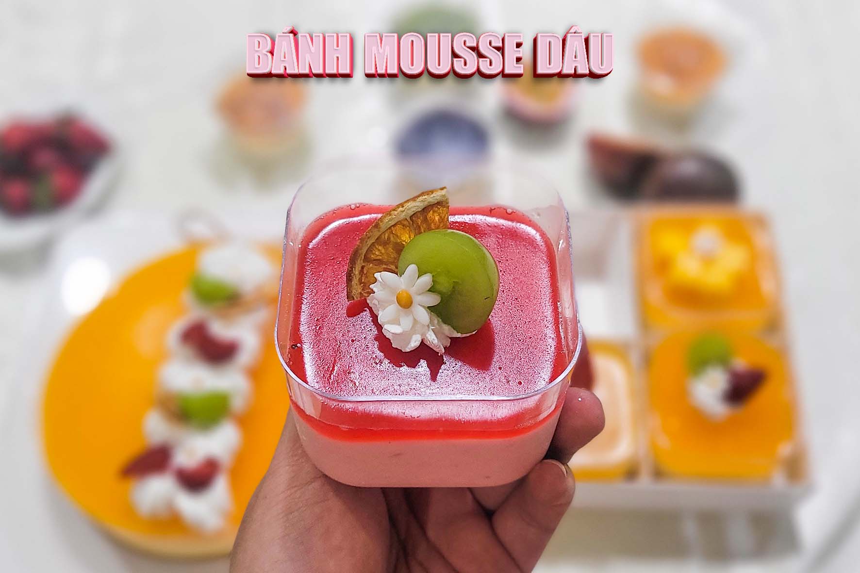 Workshop Học Làm Bánh Mousse Chanh Dây - Dâu - Xoài PVN746