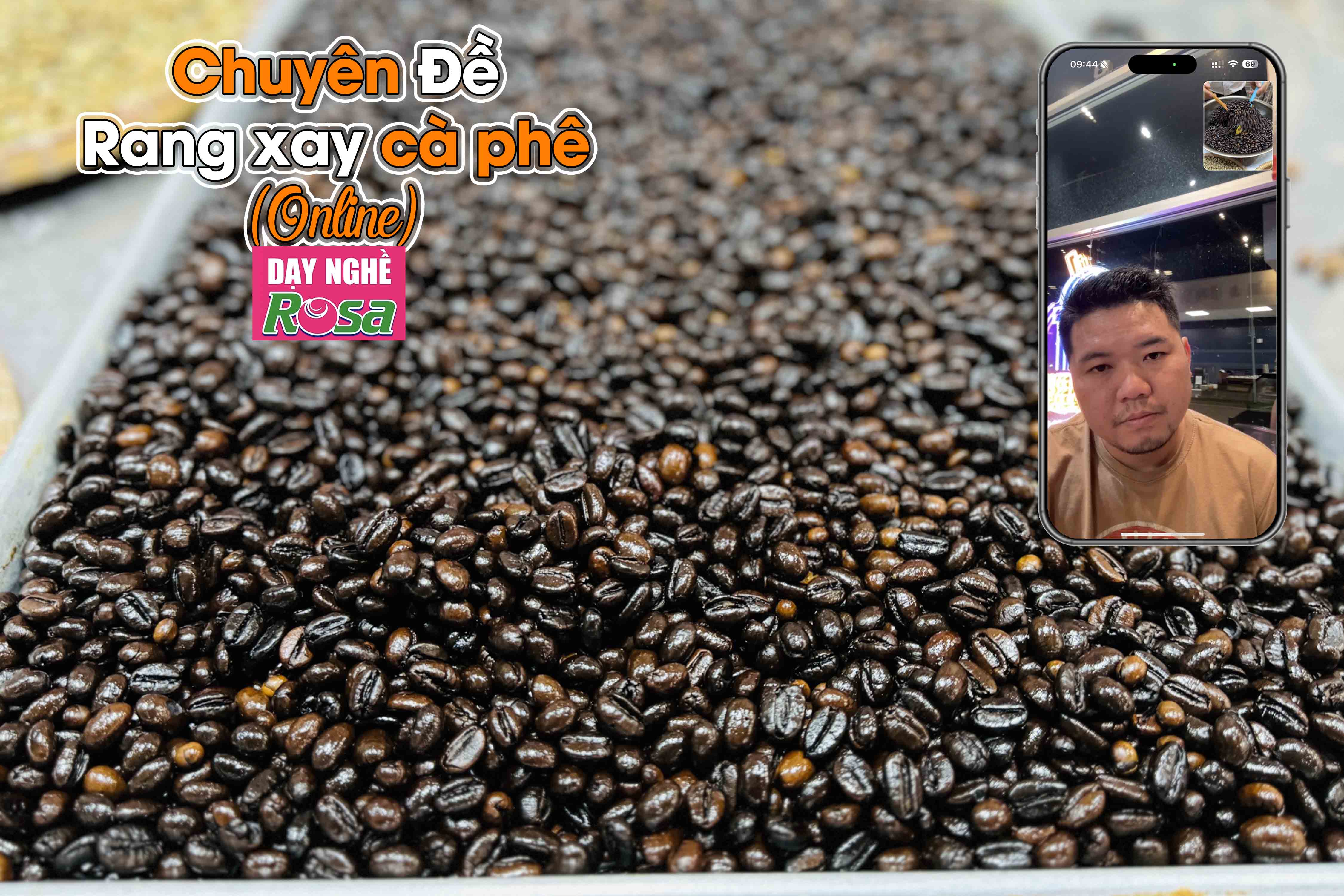 Công Thức Học Làm Rang xay Cà Phê Đậm Đà Hương Vị Việt Nam Mở Quán Kinh Doanh PVN720