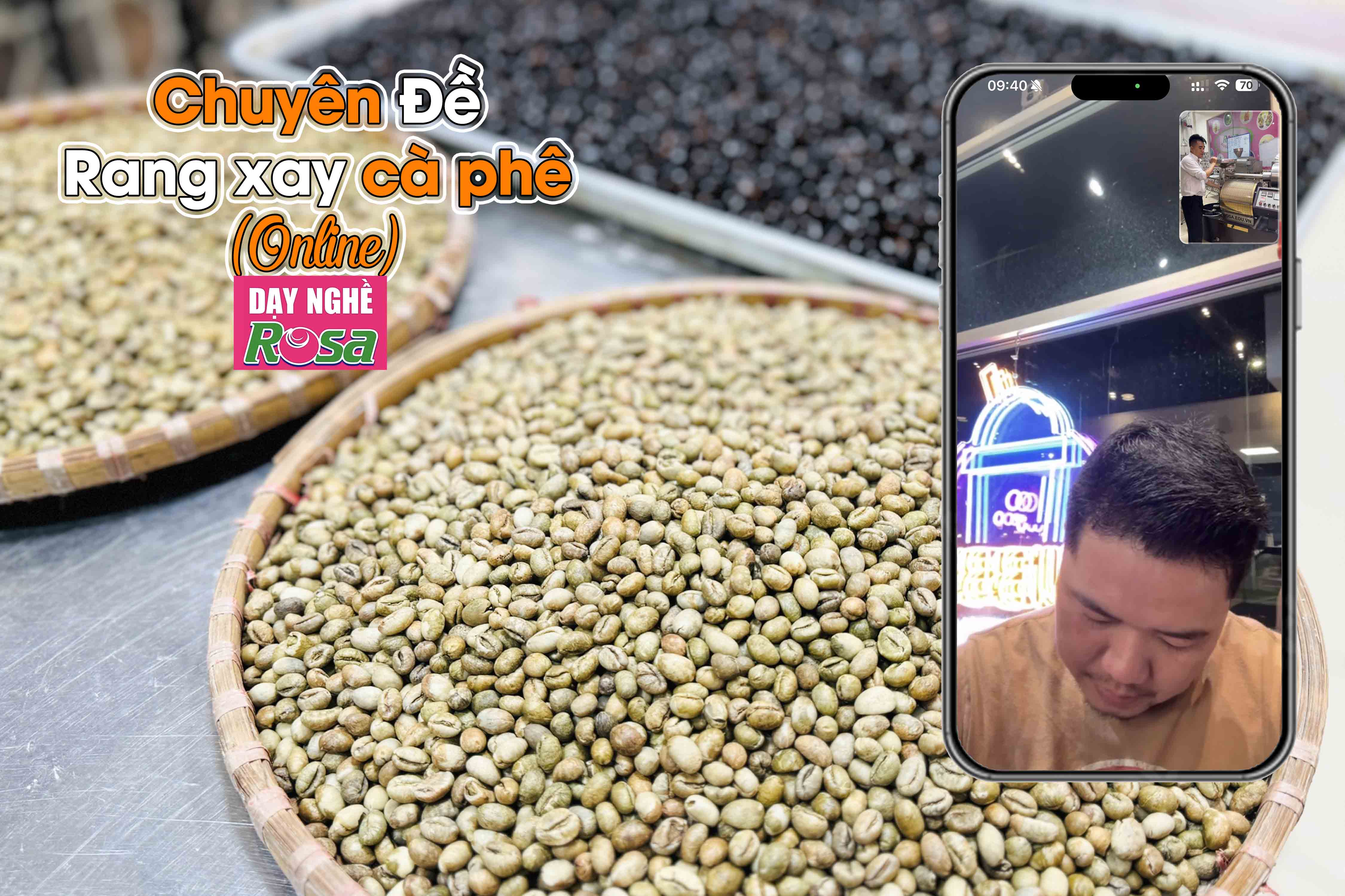 Công Thức Học Làm Rang xay Cà Phê Đậm Đà Hương Vị Việt Nam Mở Quán Kinh Doanh PVN720