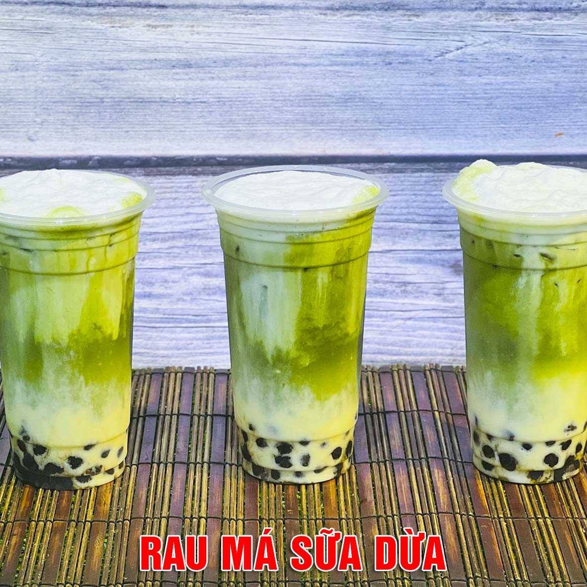 Chuyên Đề Pha Chế Rau Má (Đậu Xanh, Sầu Riêng, Sữa Dừa, Bí Đỏ, Thơm, Dâu,...) - Bí Quyết Pha Chế Rau Má Hot Trend