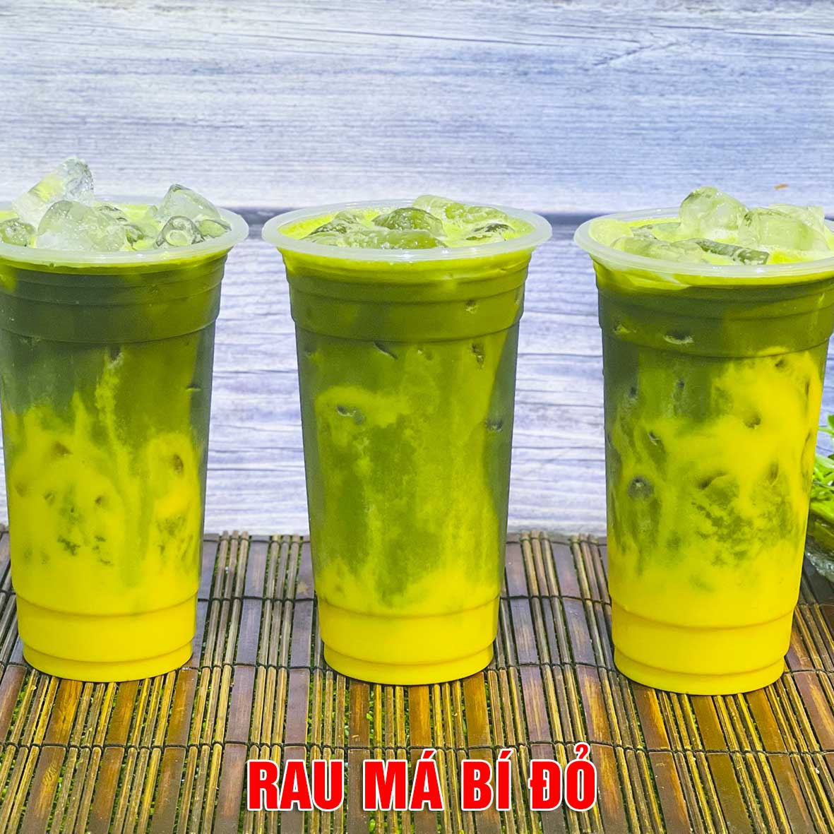 Chuyên Đề Pha Chế Rau Má (Đậu Xanh, Sầu Riêng, Sữa Dừa, Bí Đỏ, Thơm, Dâu,...) - Bí Quyết Pha Chế Rau Má Hot Trend
