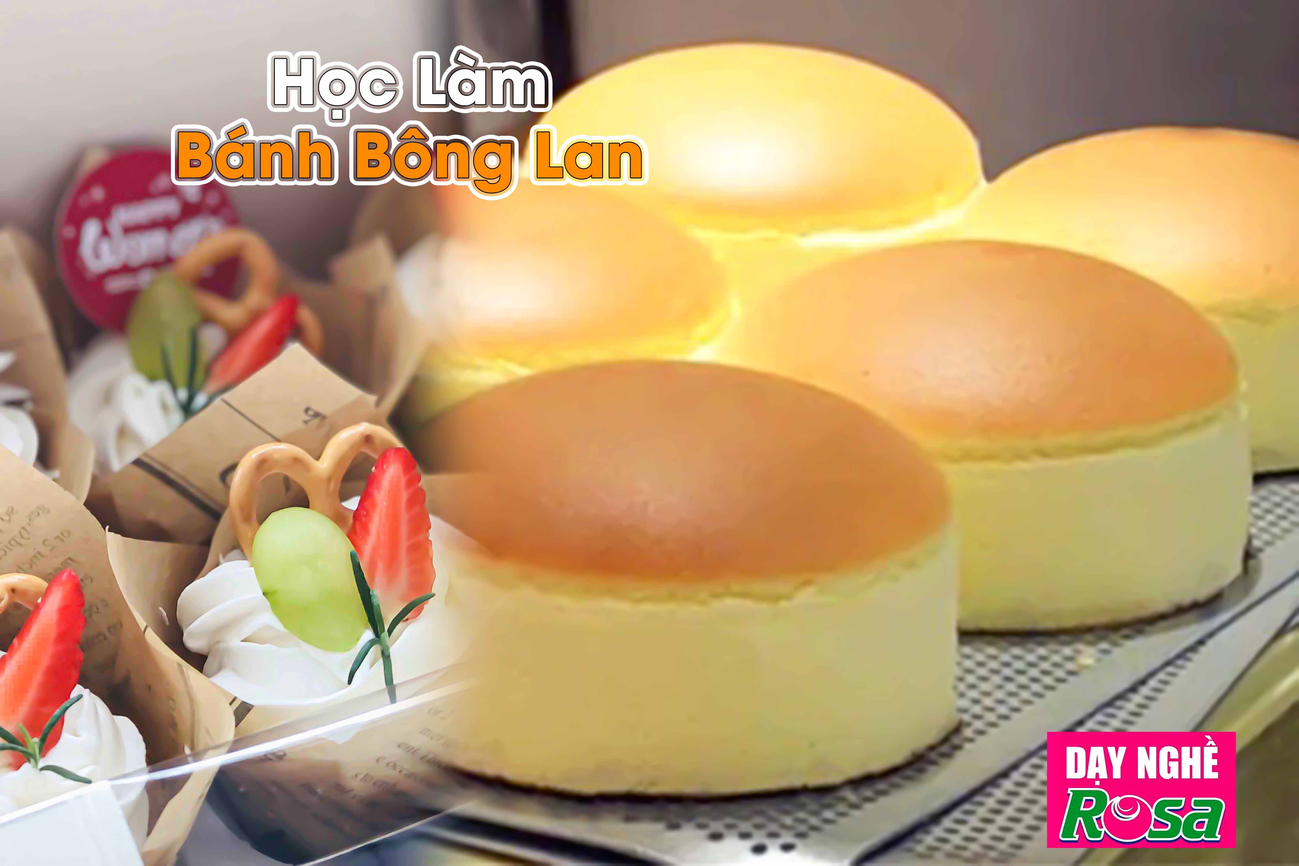 Chuyên Đề Học Làm Bánh Bông Lan Ổ lớn, nhỏ (Cupcake, Muffin) Tinh Tế Lôi Cuốn Mở Quán Kinh Doanh PVN102