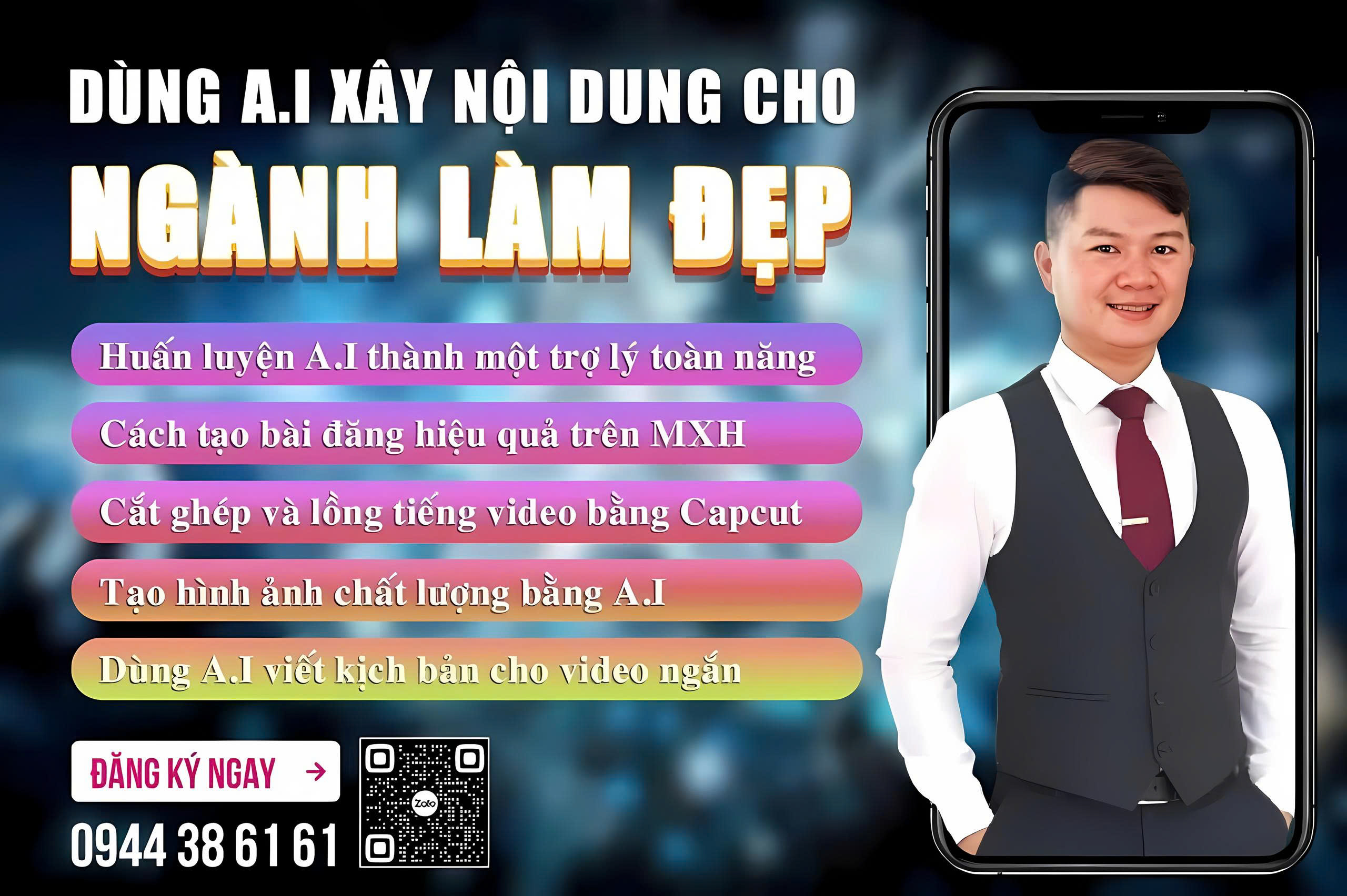 Workshop VIP: Huấn Luyện Cách Sử Dụng Trí Tuệ Nhân Tạo AI - XÂY NỘI DUNG CHO NGÀNH LÀM ĐẸP & ẨM THỰC