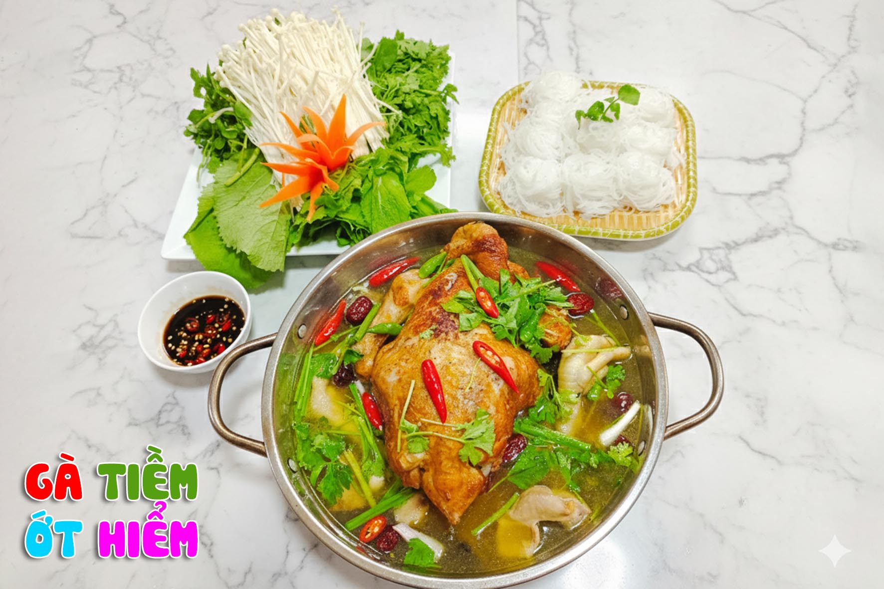 Workshop Học Làm Gà Tiềm Ớt Hiểm + Gà Quay Ôm Sả PVN1008