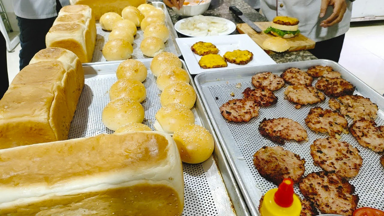 Video Online Học Làm Nhân Bánh mì Hamburger Mở Quán Kinh Doanh PVN340
