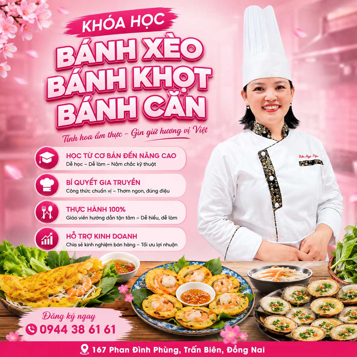Học cách làm món BÁNH XÈO, BÁNH KHỌT, BÁNH CĂN - CHUẨN VỊ 3 MIỀN BẮC - TRUNG - NAM