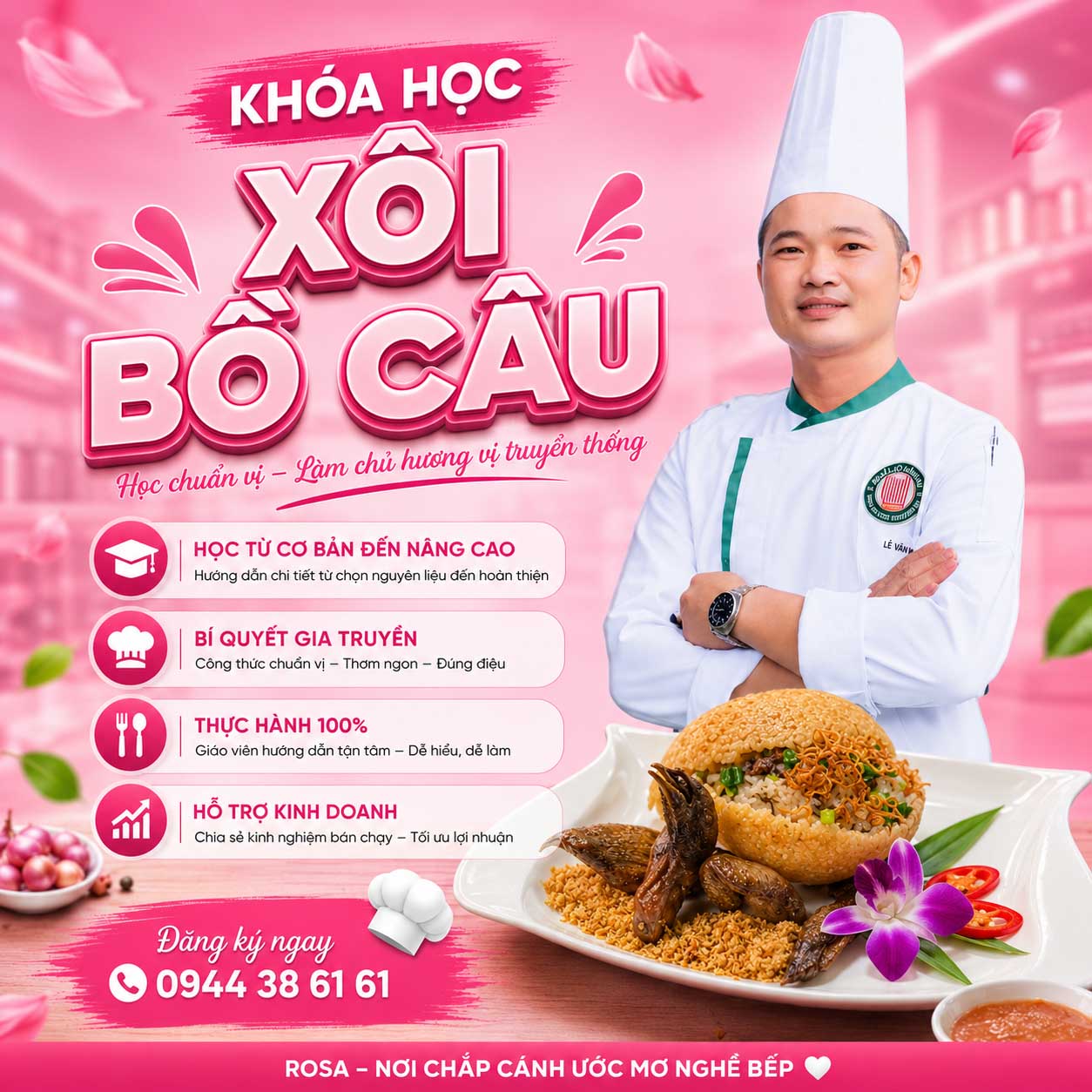 Tổng Hợp Học Nấu Các Món Xôi (Xôi Bồ Câu, Xôi Cua Cà Mau, Xôi Gà, Xôi Mặn, Xôi Đậu,...)