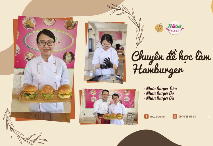 Video Online Học Làm Nhân Bánh mì Hamburger Mở Quán Kinh Doanh PVN340