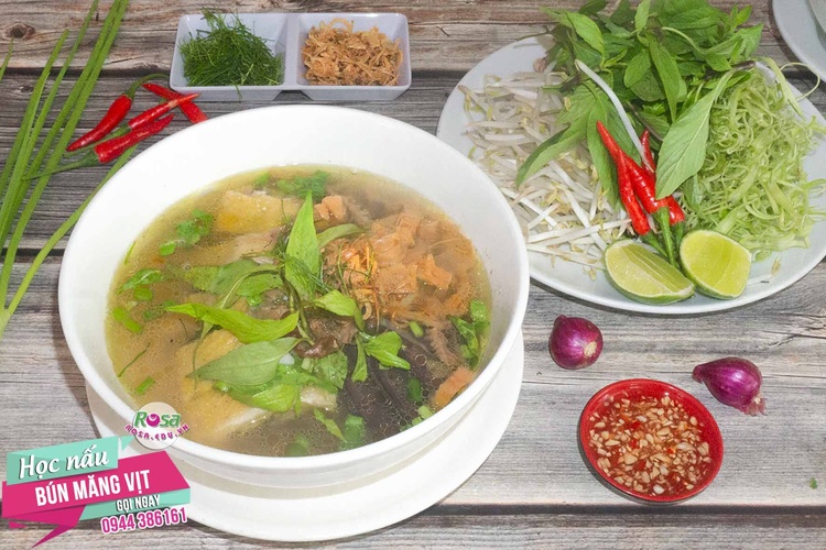 Công Thức Học Cách Làm Bún Măng Sườn + Bún Măng Bò + Bún Măng Vịt + Bún Măng Gà PVN1423