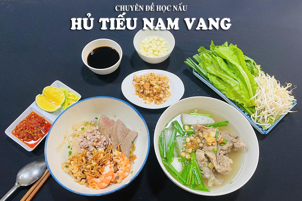 Chuyên đề học cách nấu HỦ TIẾU NAM VANG cực ngon chuẩn vị Campuchia PVN1246