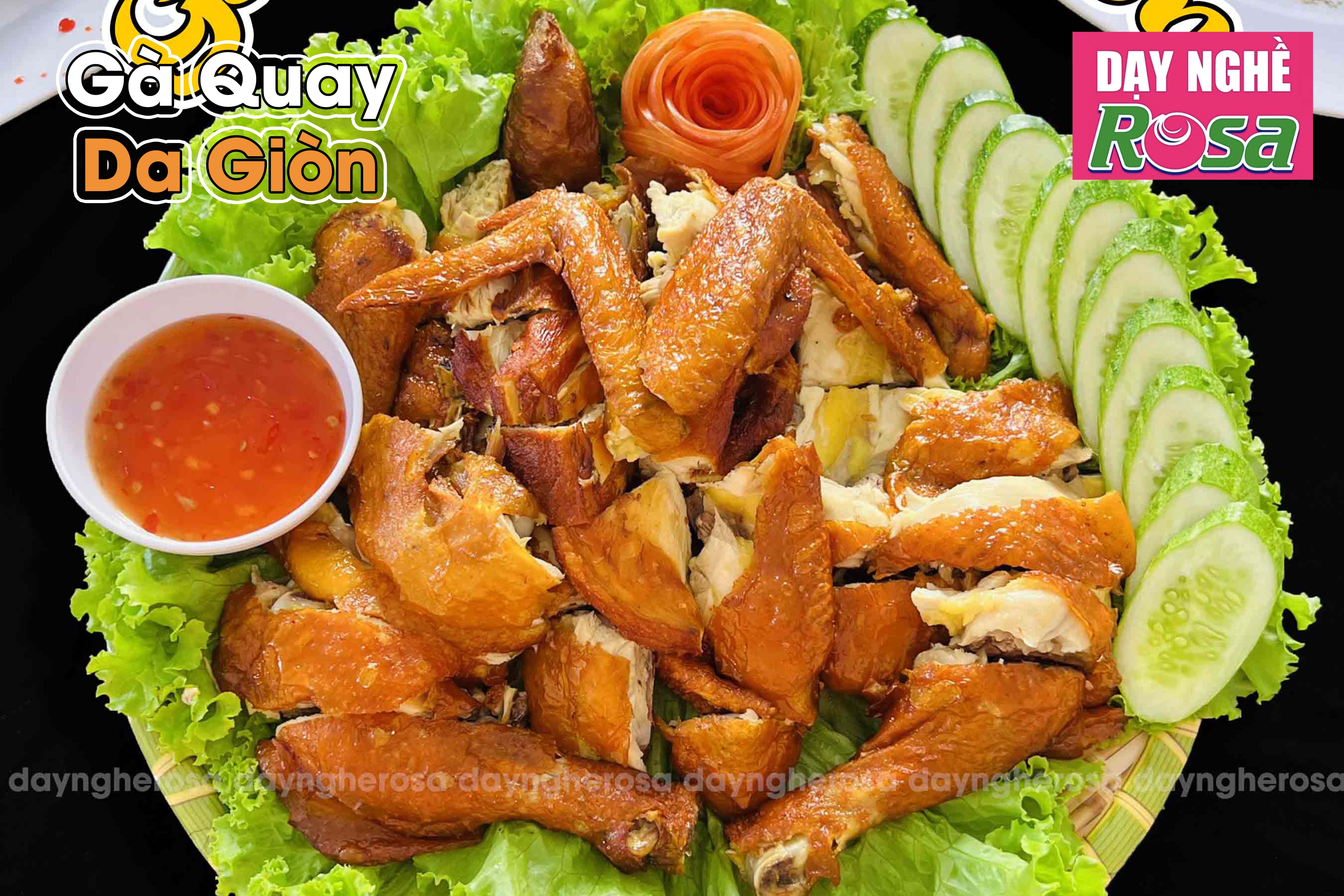 Công Thức Học Làm Gà Quay Da Giòn Ngon Tuyệt Hảo Mở Quán Kinh Doanh PVN595