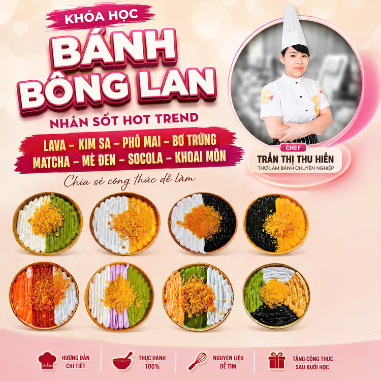 Chuyên Đề Học Cách Làm Bánh Bông Lan & Các Loại Sốt Cao Cấp - Bí Quyết Làm Bánh Mềm Xốp, Kinh Doanh Hiệu Quả