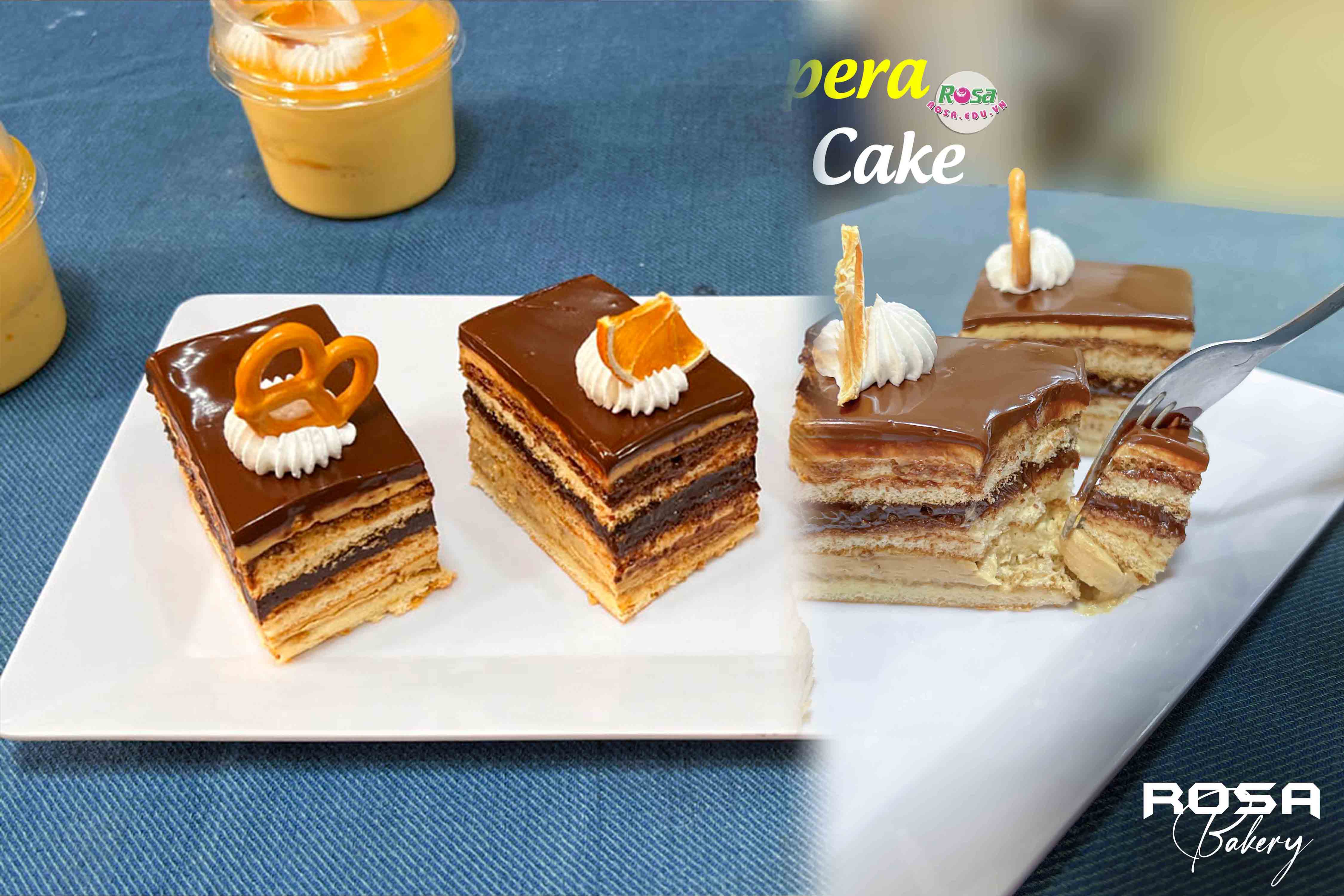 Công Thức Học Làm Bánh Opera Bông Mềm Mịn Xốp Hương Vị Tuyệt Vời PVN1034