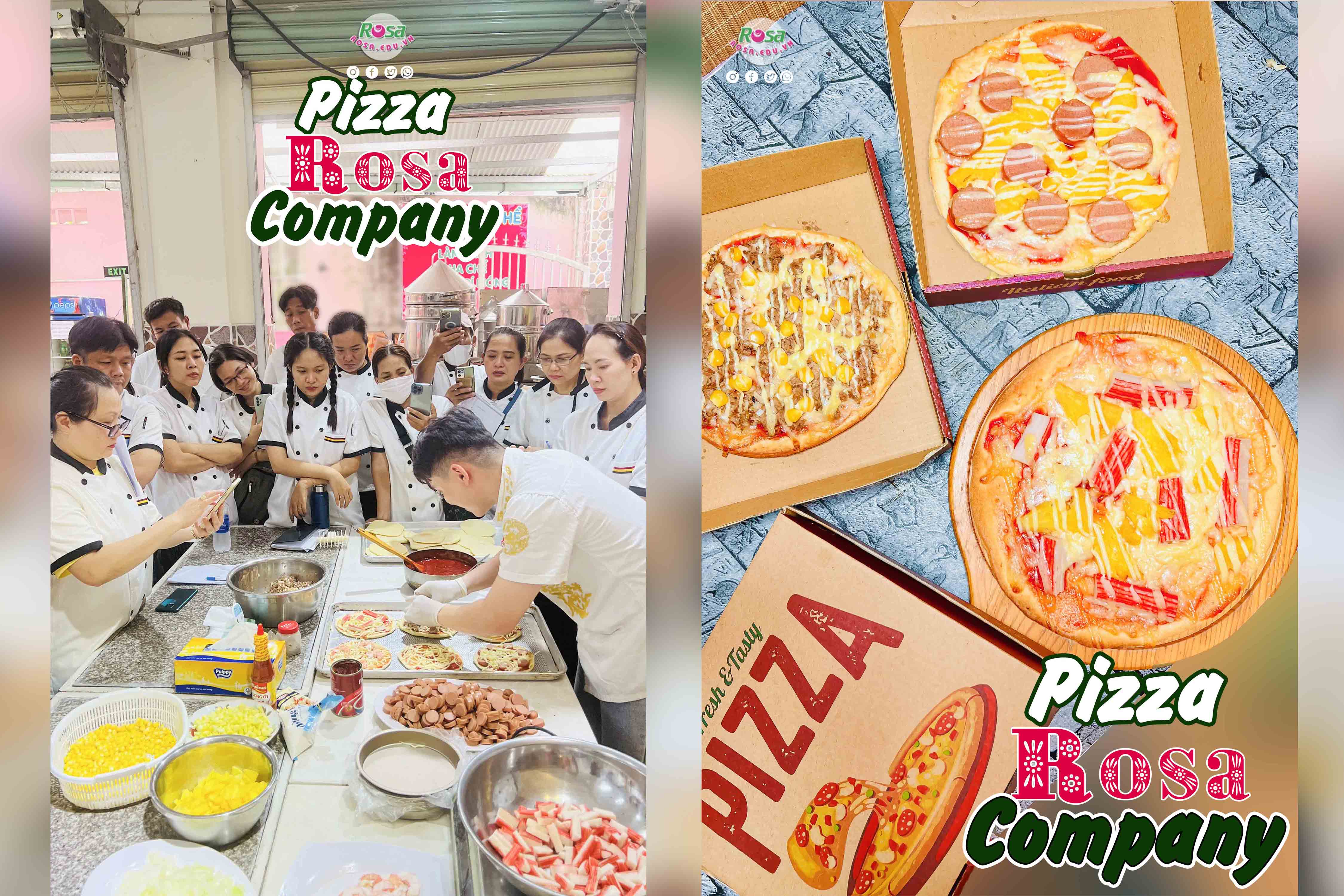 Video Online Học Làm Bánh PIZZA (Bò, Xúc Xích, Thịt Nguội, Cá Ngừ, Hải Sản...) chuyên nghiệp vô cùng hấp dẫn, Mở quán chuyên kinh doanh PVN560