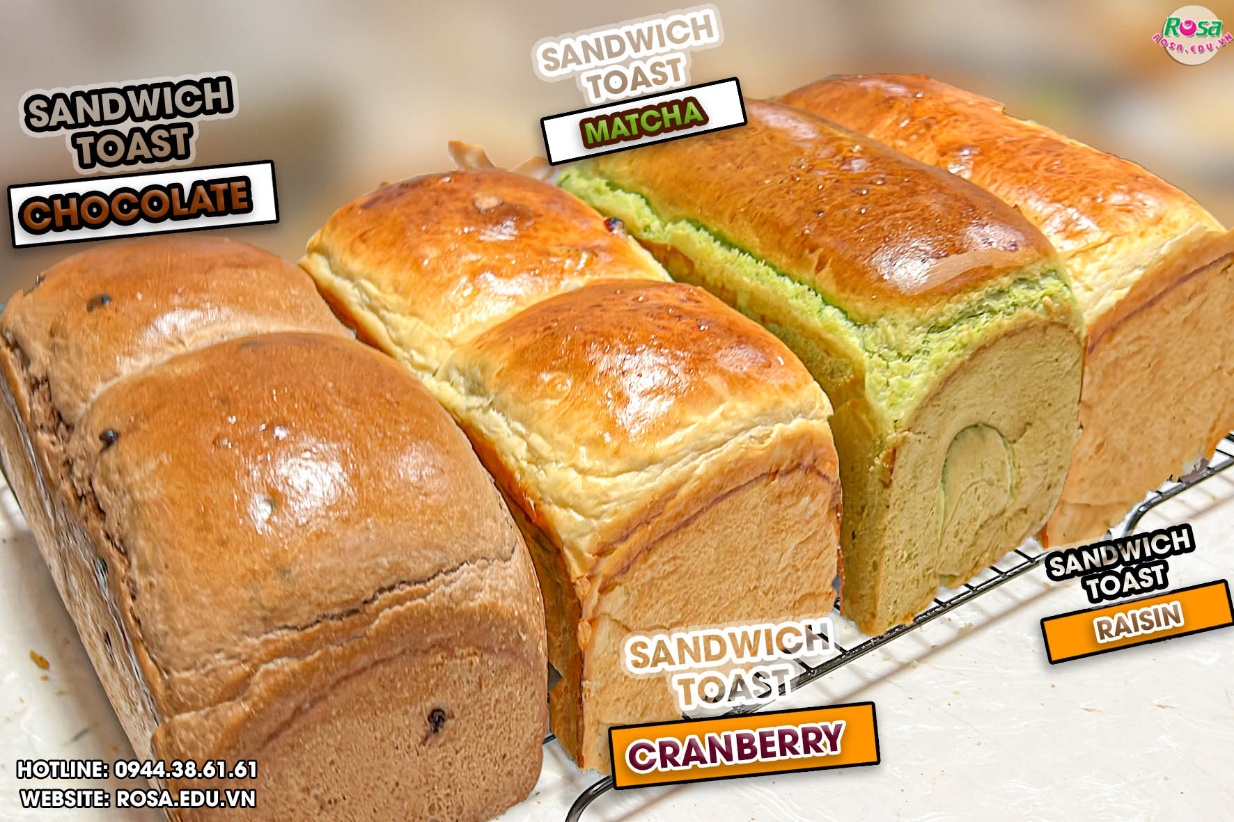 Công Thức Học Làm Bánh Mì Sandwich Lạt, Ngọt Đa Vị Mở Quán Kinh Doanh PVN1059