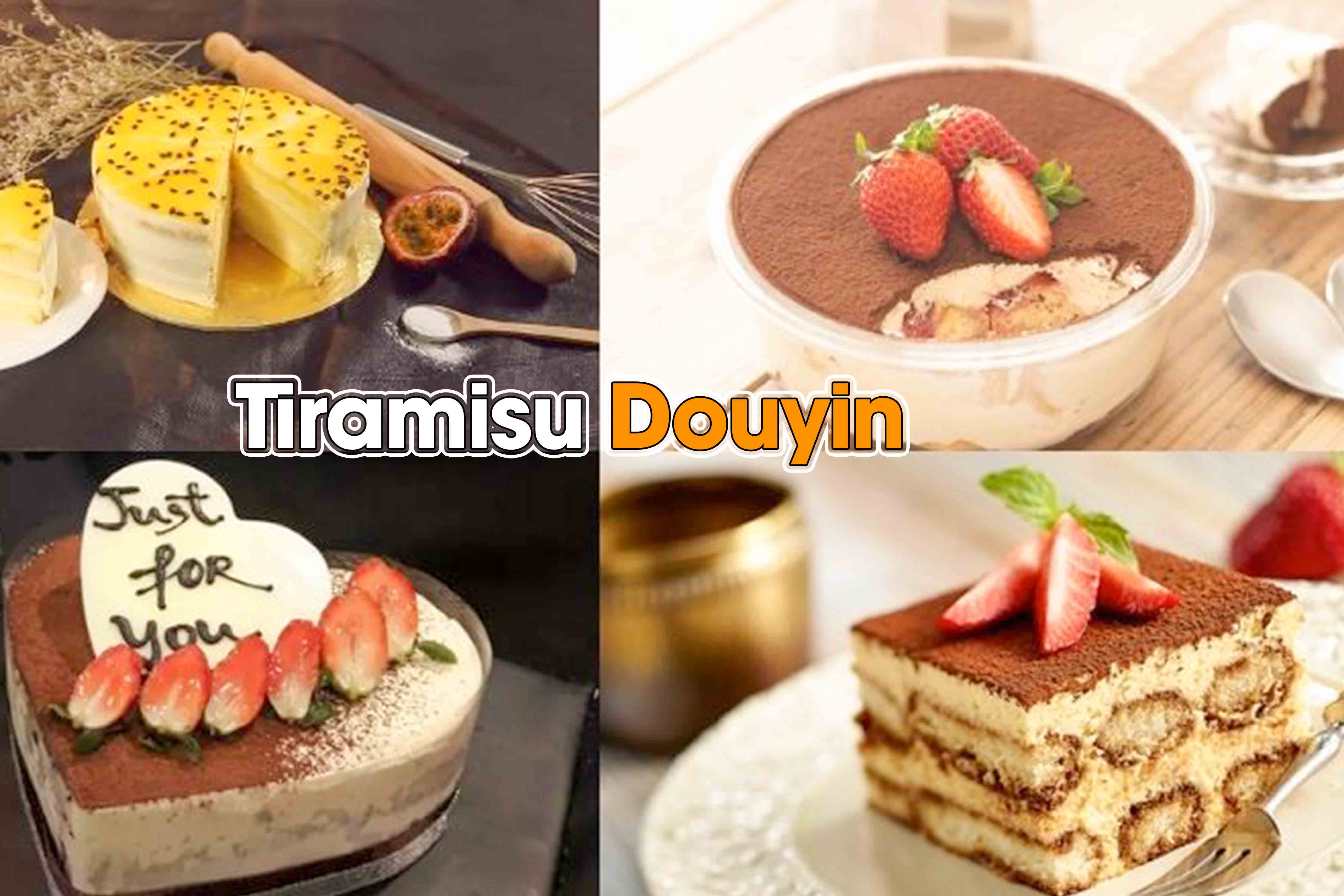 Công Thức Học Làm Bánh Tiramisu Douyin (Truyền Thống, Trà Xanh, Vị Dâu, Việt Quất) PVN91