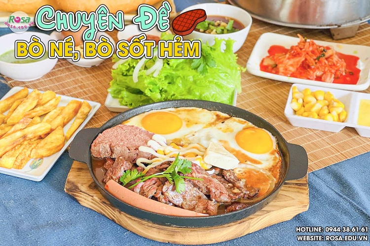 Chuyên đề học cách làm BÒ NÉ, BÒ SỐT HẺM (Sốt Hàu Phô Mai, Sốt Trứng Muối, Sốt BBQ...) PVN1228