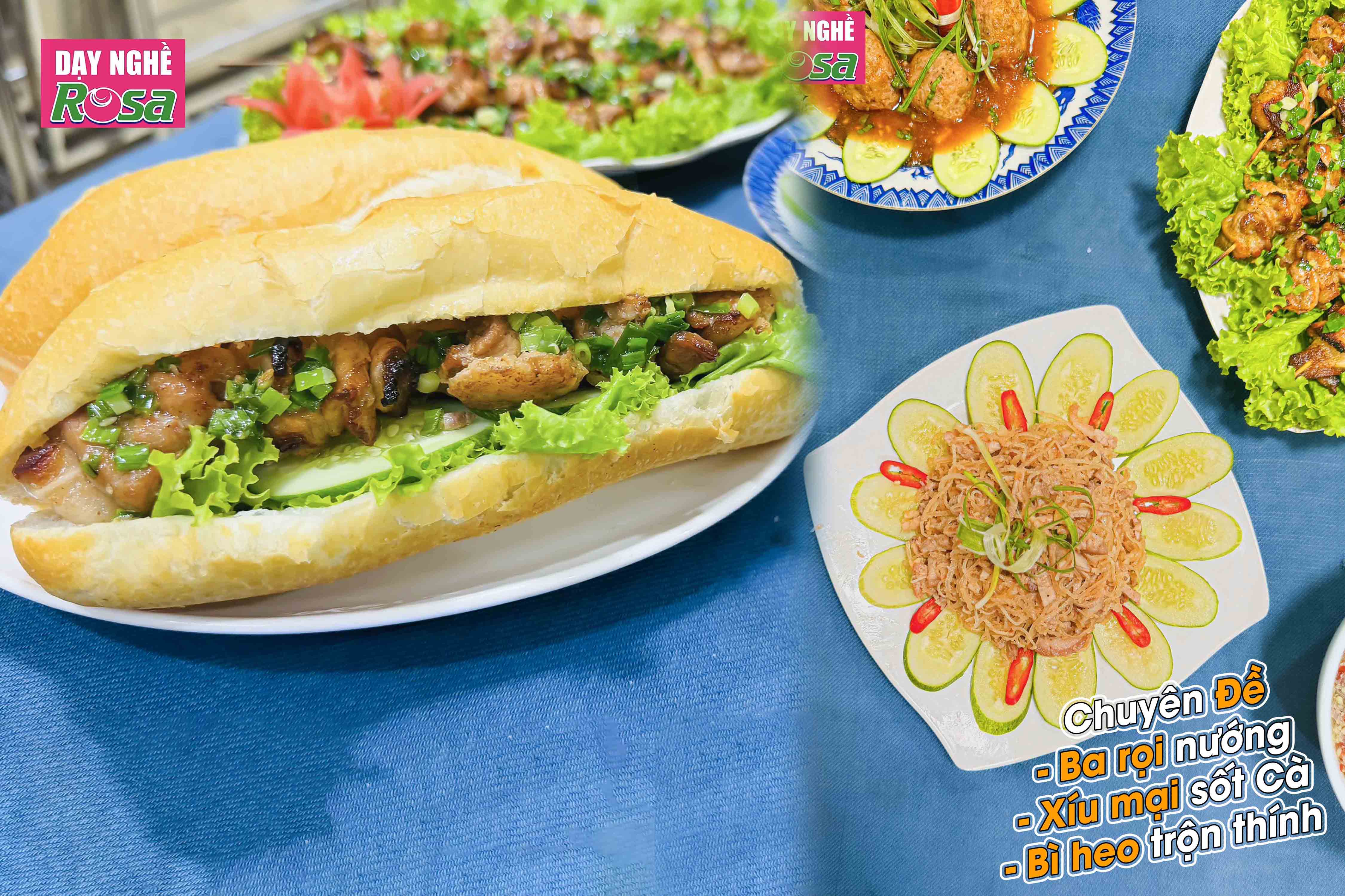 Chuyên đề Học Làm Ba Rọi Nướng Xiên Bì Heo Trộn Thính + Nước Mắm Tỏi Ớt Chua Ngọt Mở Quán Kinh Doanh PVN642