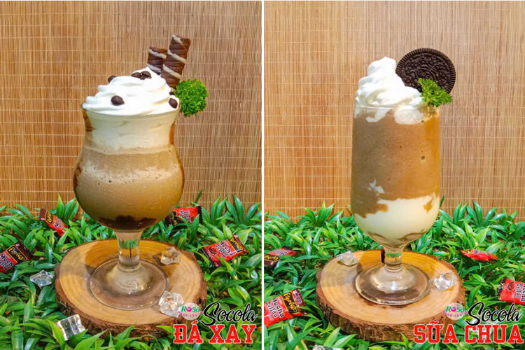 Workshop Học Làm Thức Uống Từ Chocolate: Socola Đá Xay + Socola Sữa Chua + Socola Bạc Hà.  Socola Tiramisu + Socola Milkfoam PVN1297