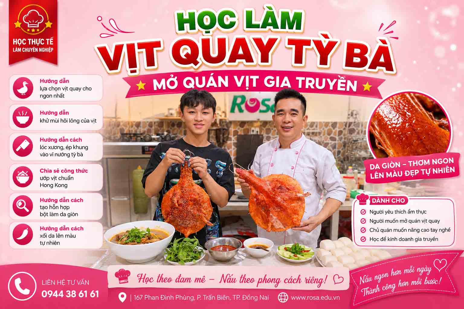 Chuyên Đề Học Làm Vịt Quay Da Giòn (Vịt Quay Tỳ Bà, Vịt Quay Nguyên Con) - Hướng dẫn làm bột quét da giòn
