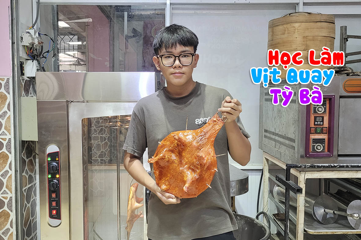 Chuyên đề học các làm món VỊT QUAY TỲ BÀ, RÚT XƯƠNG, DA GIÒN, THƠM NGON RS63