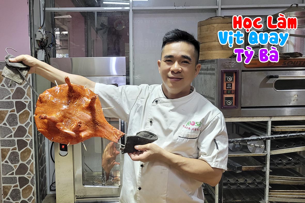 Chuyên đề học các làm món VỊT QUAY TỲ BÀ, RÚT XƯƠNG, DA GIÒN, THƠM NGON RS63