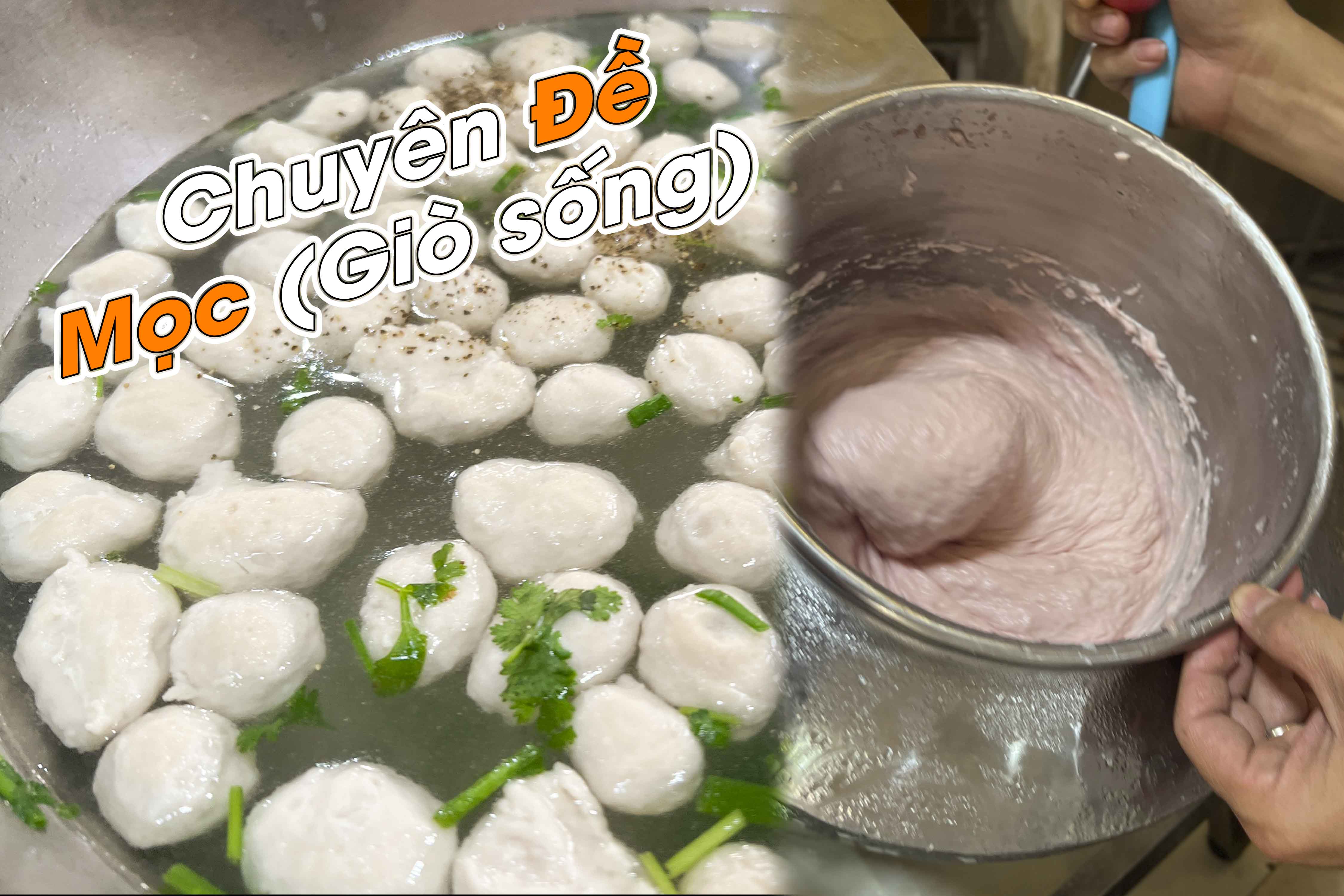 Công Thức Học làm Mọc (Giò Sống) dai ngon, mịn dẻo Mở Quán Kinh Doanh PVN680