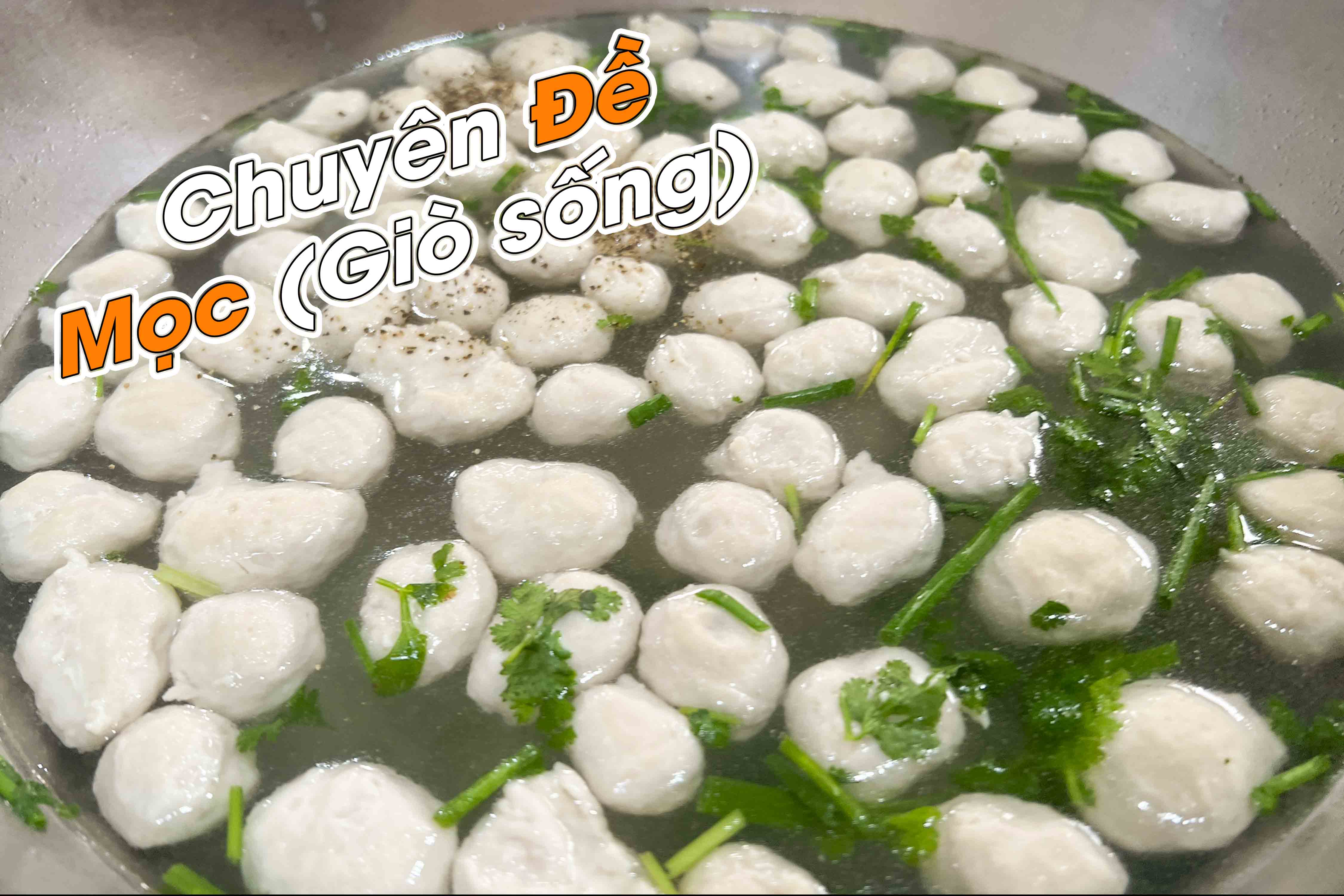 Công Thức Học làm Mọc (Giò Sống) dai ngon, mịn dẻo Mở Quán Kinh Doanh PVN680