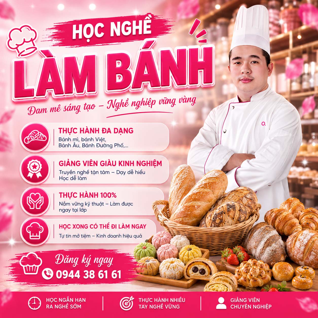 Bếp Bánh Chuyên Nghiệp (100 Giờ)