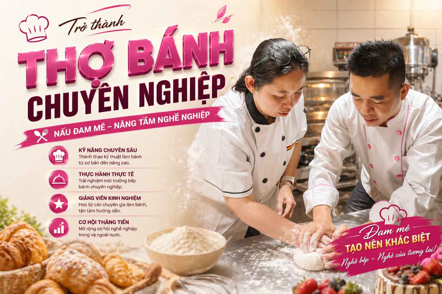 Nghiệp Vụ Bếp Bánh (100 Giờ)