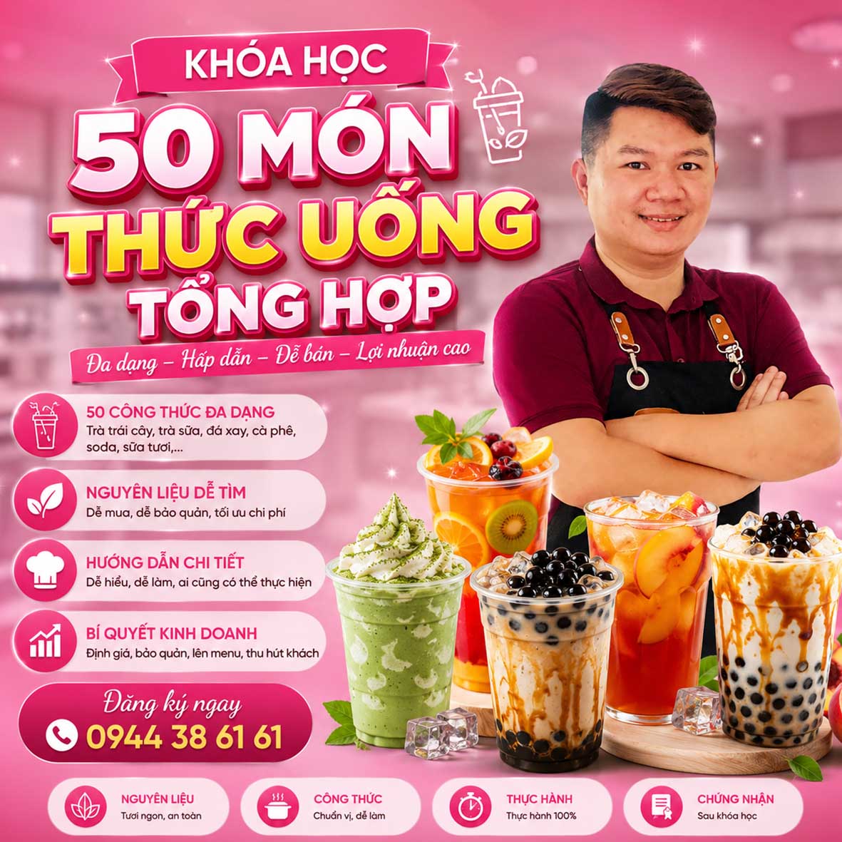 Chuyên Đề 50 Món Pha Chế Tổng Hợp Các Món Thức Uống Hot Trend - Mở Quán Chuyên Nghiệp