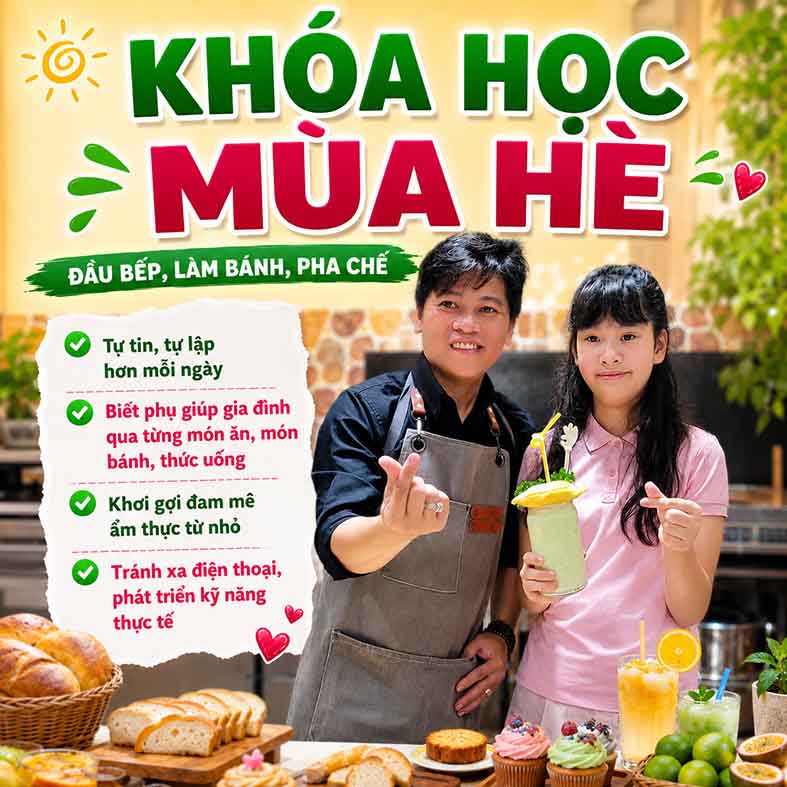 Khóa Học Mùa Hè Cho Bé: Trải Nghiệm Ẩm Thực, Trở Thành Đầu Bếp Nhí, Khai Phá Tài Năng Trẻ