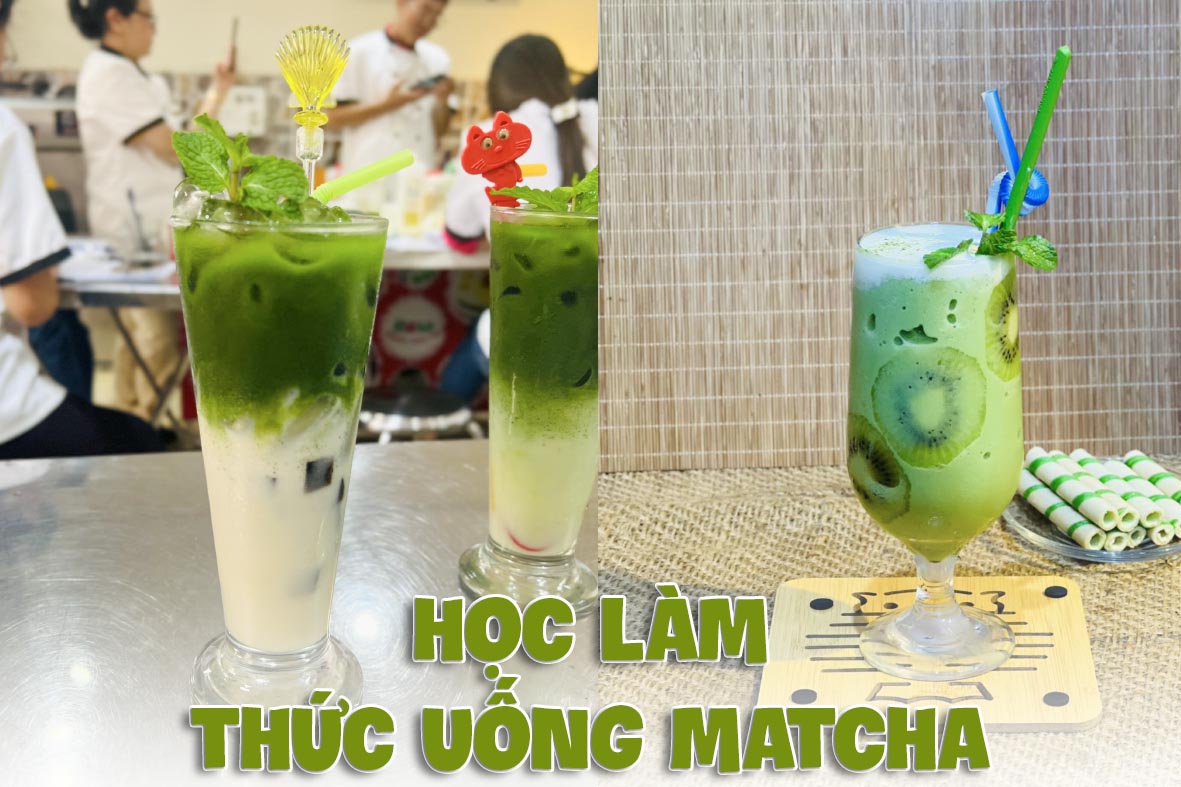 Chuyên đề học cách pha chế thức uống MATCHA (Trà Xanh, Houjicha) - Xu hướng đồ uống của giới trẻ Việt Nam