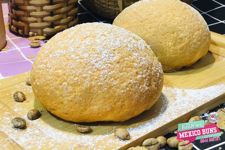 Công Thức Học Làm Bánh Mì Cà Phê Mexico Bun 4 vị (Paparoti, Mamma Roti, Roti Boy...) PVN1041