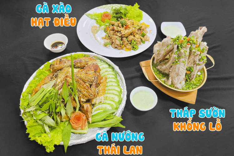 Workshop Học Làm Tháp Sườn Sốt Ớt Xanh Khổng Lồ (Laeng Saeb ) + Gà Xào Hạt Điều (Kai Med Ma Muang) + Kai Yang (Gà Nướng) PVN1855