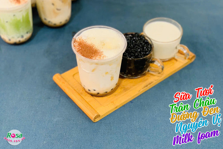 Workshop Học Làm Sữa Tươi Trân Châu Đường Đen: Vị truyền thống, vị dalgona, vị matcha, vị hoa đậu biếc PVN698