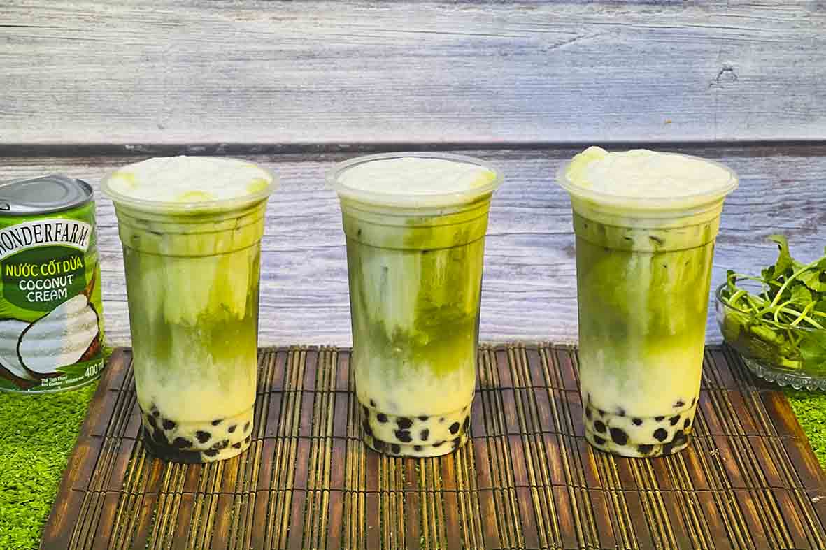 Chuyên đề pha chế thức uống từ RAU MÁ (Rau má đậu xanh, sầu riêng, sữa dừa, bí đỏ,...)