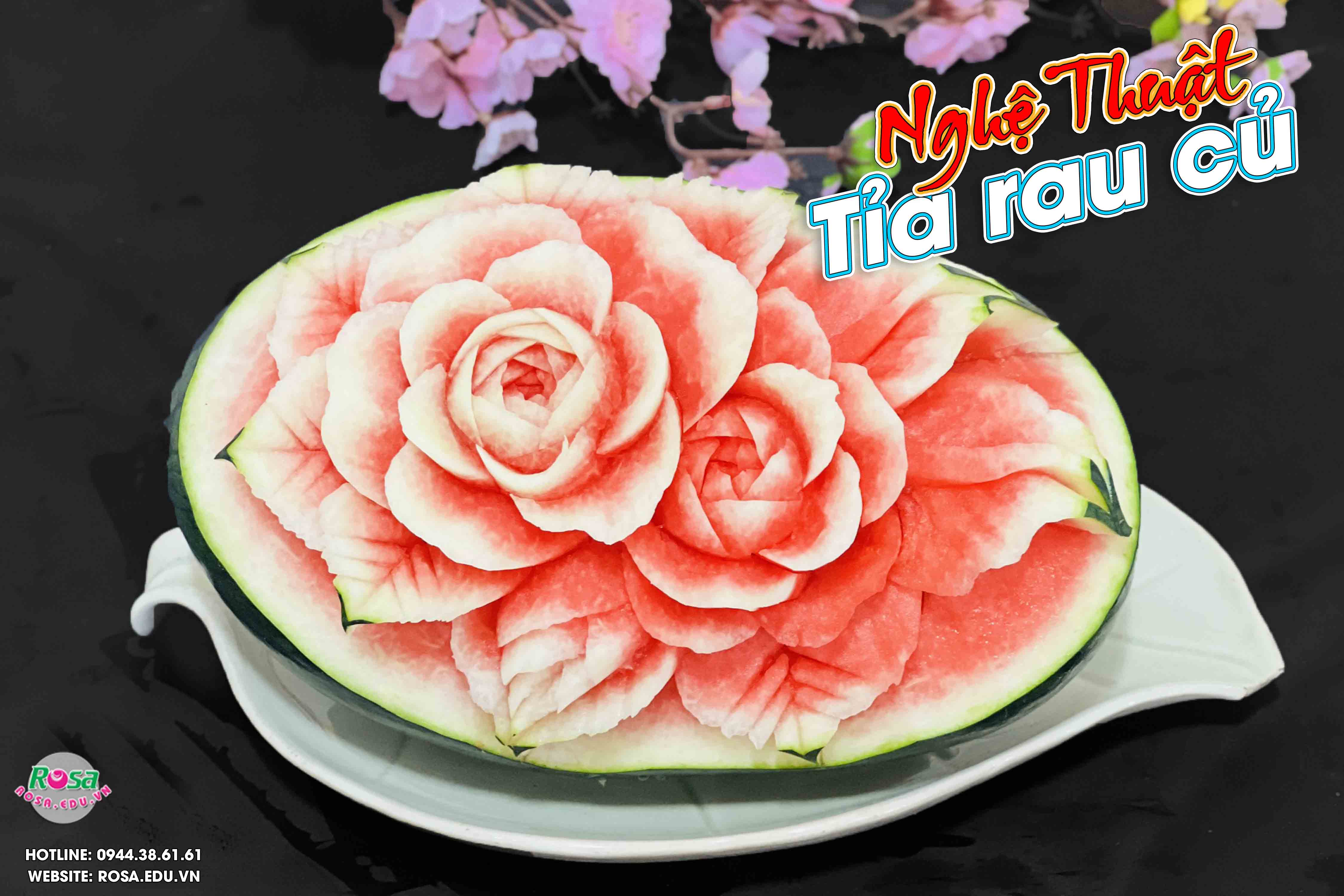 Workshop Học Tỉa Hoa Hồng Dưa Hấu PVN1021