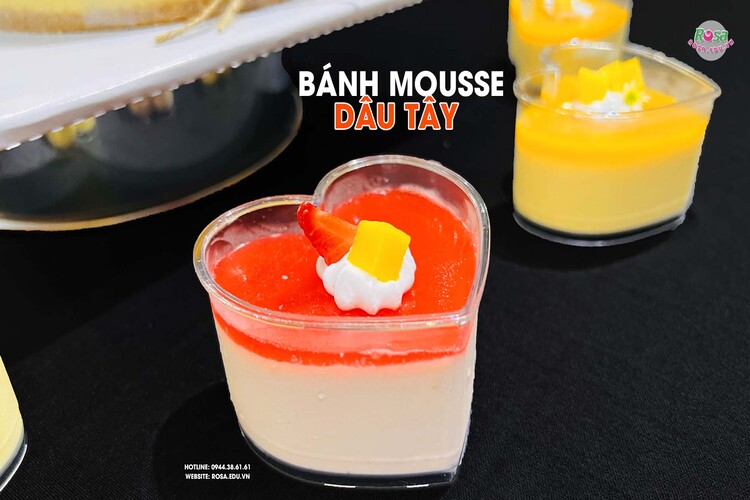 Workshop Học Bánh Mousse Chanh Dây - Dâu - Xoài PVN746