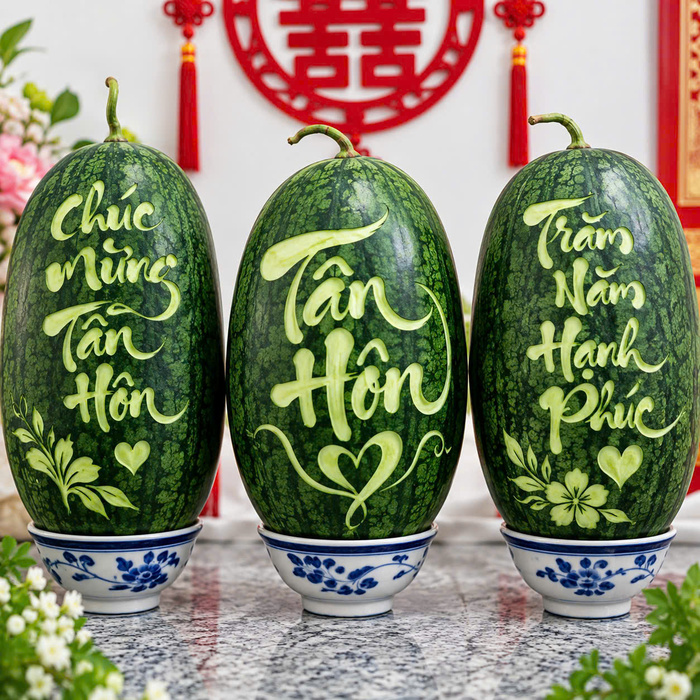 Workshop Học Cạo Dưa - Khắc Chữ Trên Dưa Hấu, Hoa Văn Trên Lá Chuối PVN1020