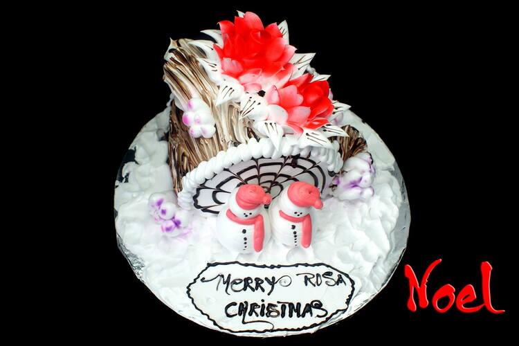 Workshop Học Làm Bánh Bông Lan Cuộn Gốc Cây Noel - Bánh Cupcake Trang Trí Noel PVN1808